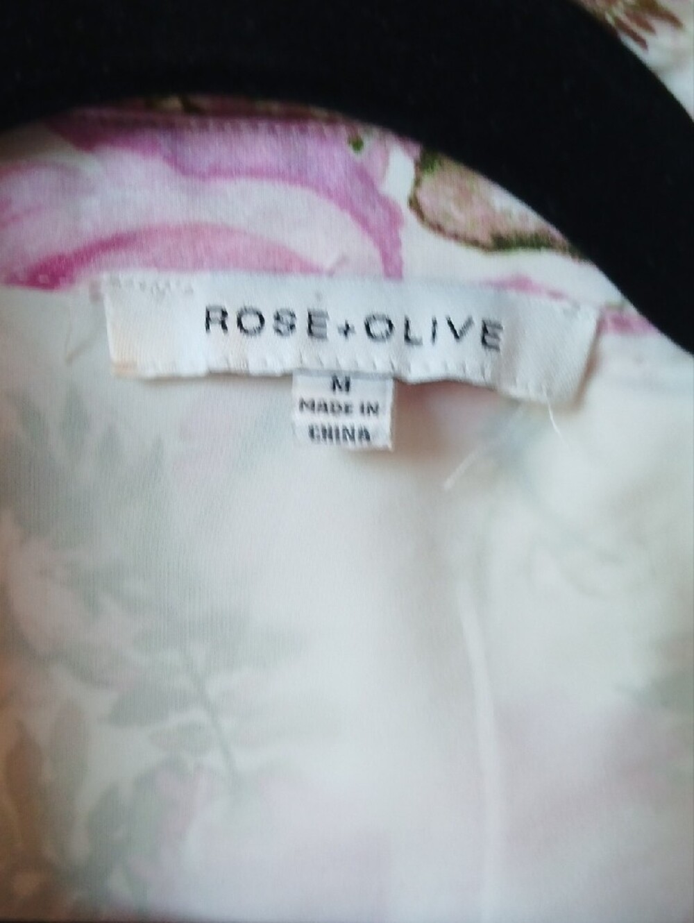 Lovely Rose & Olive Cream Button-Down Shirt with Pink Floral Print - Picture 5 of 7